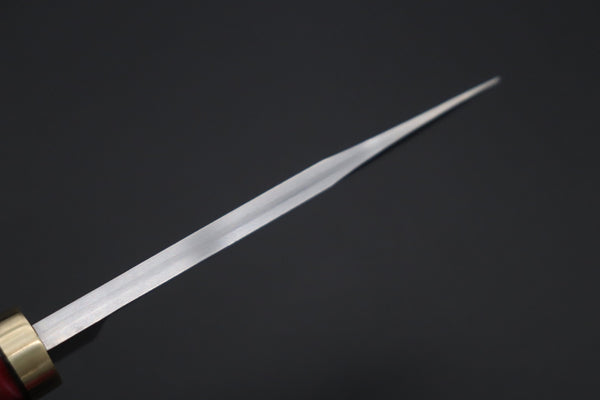 Hattori 傘 SAN Limited Hattori Natures Edition SAN-147 Cowry-X Damascus Special Utility Hunter "Custom Combination Handle Desert Ironwood Handle with Spiny Oyster Gem-Composite Stone"