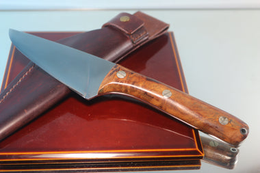 HIDEAKI YASUDA HY-50  "ONOUE-TO 尾上刀" All Purpose Field Knife, 4-1/4" VG-10 Mirror Polished Hamaguri-ba Blade