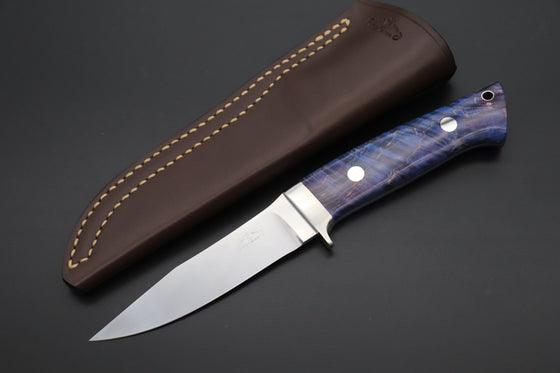 Hiroshi Suzuki HS-370 Silverback (Stabilized Maple Burl Wood Handle)