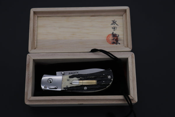 Ikuo Nagata Custom Folding Knife - IN-105 Wild Double