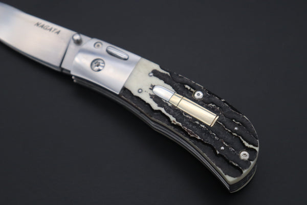 Ikuo Nagata Custom Folding Knife - IN-105 Wild Double