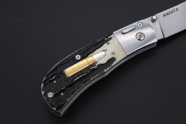 Ikuo Nagata Custom Folding Knife - IN-105 Wild Double