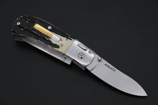 Ikuo Nagata Custom Folding Knife - IN-105 Wild Double