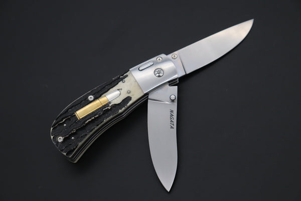 Ikuo Nagata Custom Folding Knife - IN-105 Wild Double