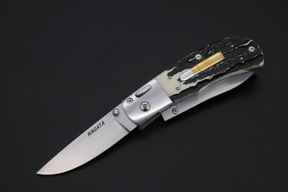 Ikuo Nagata Custom Folding Knife - IN-105 Wild Double