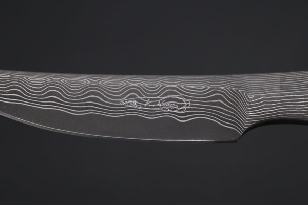 Koji Hara KH-520 Koji's Hammer Forged Damascus Custom Utility Steak Knife II