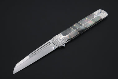 Koji Hara KH-570 "Air Step 2025 Black Edition" M-390 Perfect Mirror Polish Tanto