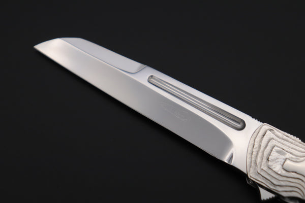 Koji Hara KH-570 "Air Step 2025 Black Edition" M-390 Perfect Mirror Polish Tanto