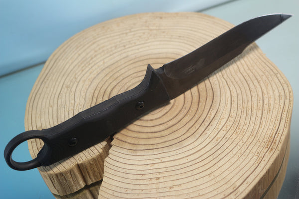 Makkari AT9-S Combat Utility Knife designed for Japan GSDF, 5" Spear point 440C Blade - JapaneseKnifeDirect.Com