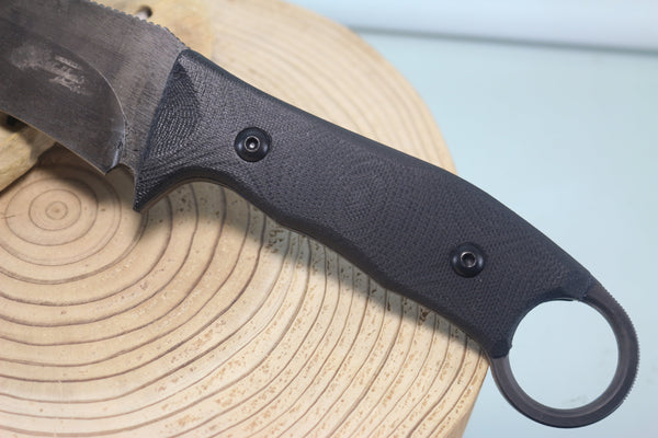 Makkari AT9-S Combat Utility Knife designed for Japan GSDF, 5" Spear point 440C Blade - JapaneseKnifeDirect.Com