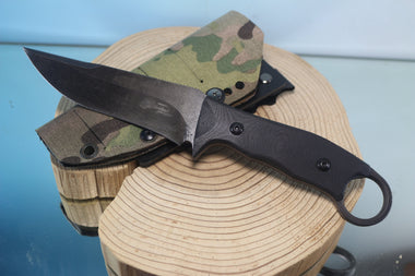 Makkari AT9-S Combat Utility Knife designed for Japan GSDF, 5" Spear point 440C Blade - JapaneseKnifeDirect.Com