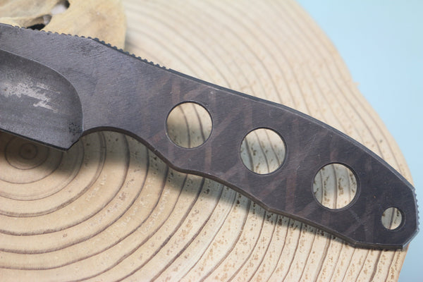 Makkari JM-120 Raptor, Wharncliffe Blade, 4" Non-Glare Black Coated AUS-8 Blade