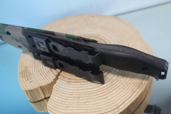 Makkari JM-180 "Sea-Alligator" Combat Fighting Knife designed for Japan GSDF, 5-3/4" Spear point 440C Blade - JapaneseKnifeDirect.Com