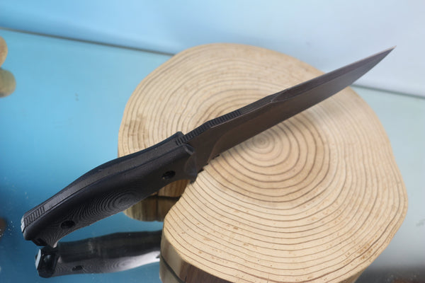 Makkari JM-180 "Sea-Alligator" Combat Fighting Knife designed for Japan GSDF, 5-3/4" Spear point 440C Blade - JapaneseKnifeDirect.Com