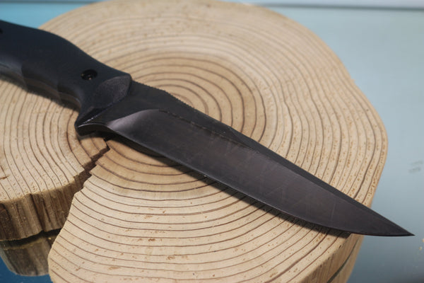 Makkari JM-180 "Sea-Alligator" Combat Fighting Knife designed for Japan GSDF, 5-3/4" Spear point 440C Blade - JapaneseKnifeDirect.Com