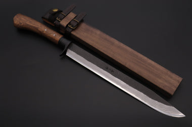 MASANO MA-7  Black Damascus Katana Hunter  | Blue Steel No.2 Damascus