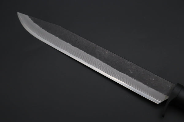 MASANO MA-8  Black Damascus Katana Hunter II  | Blue Steel No.2 Damascus