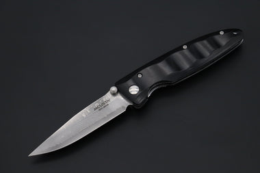 Mcusta Classic Wave Series MC-17D VG-10 Damascus blade with Black Pakka Wood Handlee - JapaneseKnifeDirect.Com