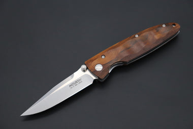 Mcusta Classic Wave Series MC-18V VG-10 blade with Desert Ironwood handle - JapaneseKnifeDirect.Com