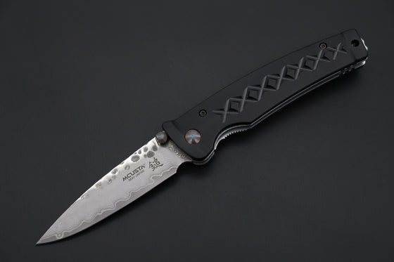 Mcusta FUSION Series MC-161D VG-10 Tsuchime Hammered Damascus | Black - JapaneseKnifeDirect.Com