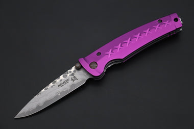 Mcusta FUSION Series MC-162D VG-10 Tsuchime Hammered Damascus | Purple - JapaneseKnifeDirect.Com