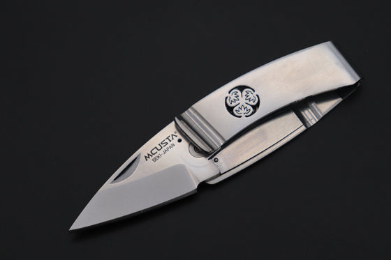 Mcusta Kamon Family Crest Money Clip Folder Series MC-81 AOI - JapaneseKnifeDirect.Com