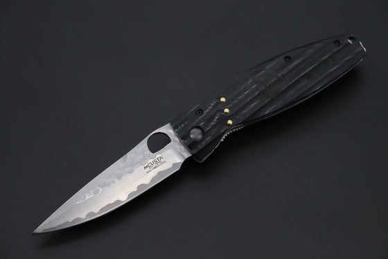 Mcusta SENGOKU Series MC-181G "ODA NOBUNAGA" SPG-2 SAN MAI Blade with Black Micarta handle, Now with Pocket Clip - JapaneseKnifeDirect.Com