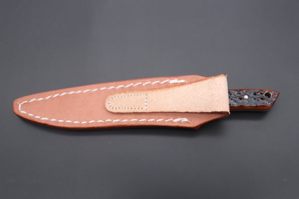 MOKI "2023 Limited Edition" HM-535RCZ "Trout & Bird Knife (Richmond Jigged Bone Handle)"