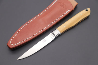 MOKI TS-535OL  "Trout & Bird Knife (Olive Wood Handle)"