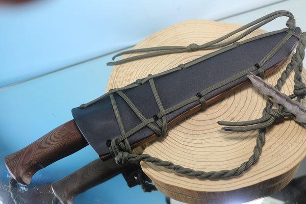 Motoharu Sano MS-200  Hammer Forged Damascus Fighting knife by Blacksmith Motoharu