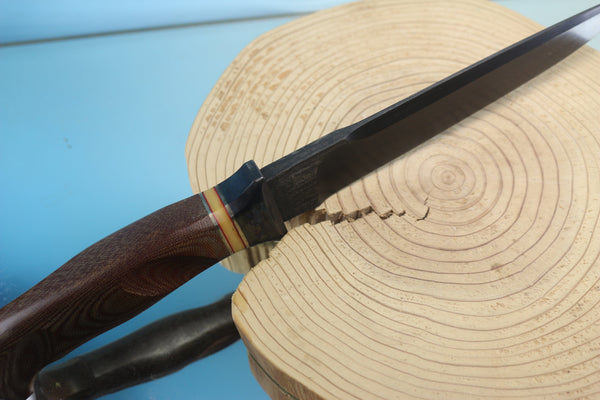 Motoharu Sano MS-200  Hammer Forged Damascus Fighting knife by Blacksmith Motoharu