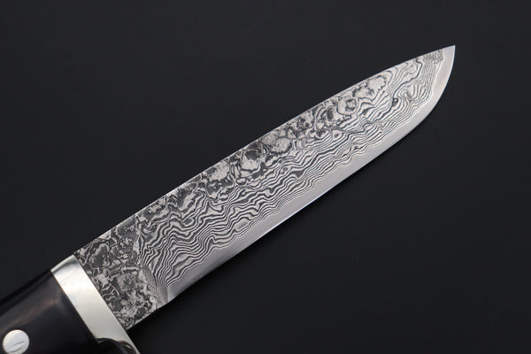 Mr. Itou  ITH-170A  "Treasure Hunter Series" Custom R2 Damascus 5" Drop-point Hunter, Hybrid Handle