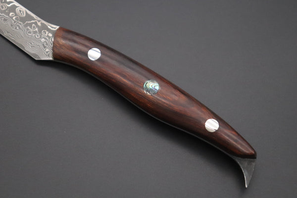 Mr. Nishino TN-3 Custom Damascus Carving Knife &  Carving Fork Set