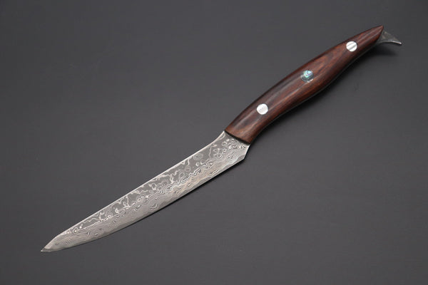 Mr. Nishino TN-3 Custom Damascus Carving Knife &  Carving Fork Set