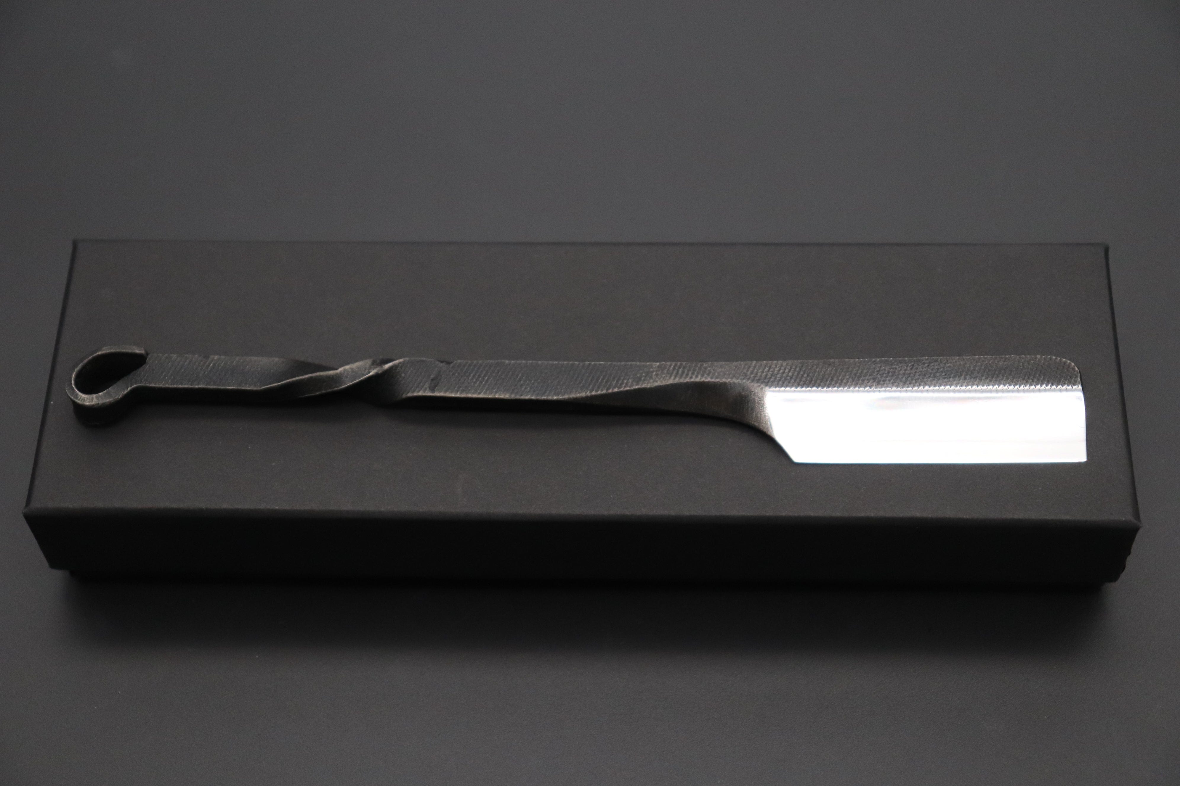 Mr. Tomida TR-1 Black Forged Traditional Razor