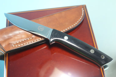 NOBUAKI YAMAMOTO NY-60  Drop point Hunter, 4" VG-10 Mirror Polished Hamaguri-ba Blade