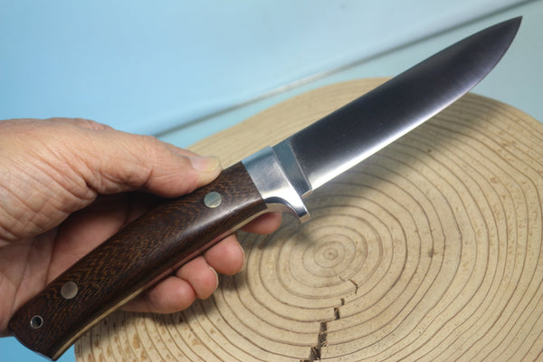 NOBUAKI YAMAMOTO NY-90  Drop point Hunter, 4-1/2" Solid VG-10 Hamaguri-ba Blade