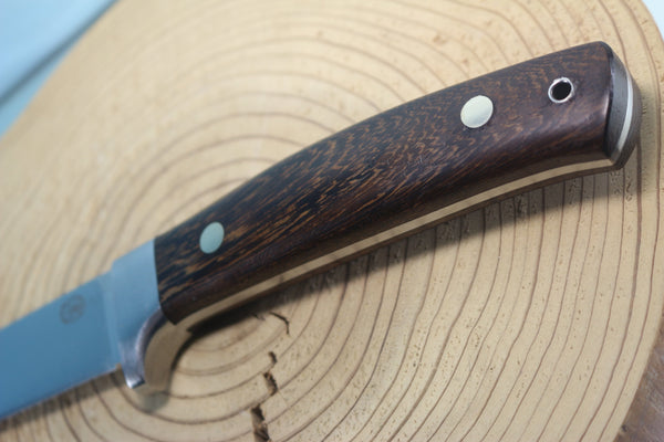 NOBUAKI YAMAMOTO NY-90  Drop point Hunter, 4-1/2" Solid VG-10 Hamaguri-ba Blade