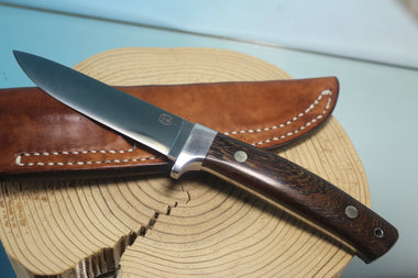 NOBUAKI YAMAMOTO NY-90  Drop point Hunter, 4-1/2" Solid VG-10 Hamaguri-ba Blade