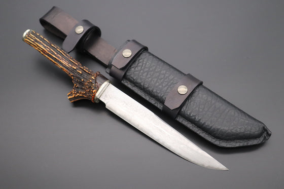 Nobutaka Ohta NO-11 Blue Steel No.2 Damascus Custom Premium TANTO V