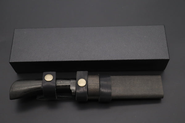 Nomura Kenta  NKE-1 "Black Samurai I" White Steel No.2 Damascus