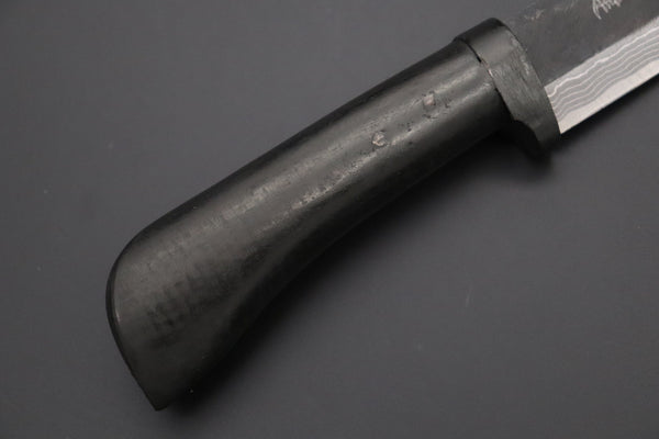 Nomura Kenta  NKE-1 "Black Samurai I" White Steel No.2 Damascus