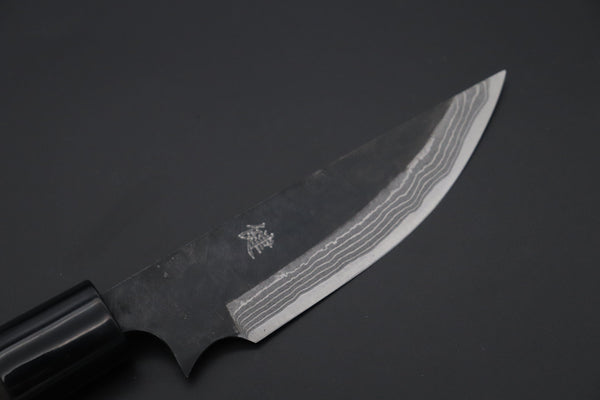 Nomura Kenta  NKE-2 "Black Samurai II" White Steel No.2 Damascus