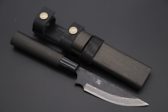 Nomura Kenta  NKE-2 "Black Samurai II" White Steel No.2 Damascus