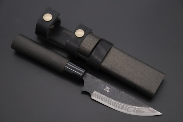 Nomura Kenta  NKE-2 "Black Samurai II" White Steel No.2 Damascus