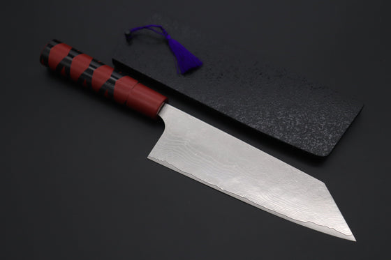 Nomura Kenta NKE-4 VG-10 Nickel Damascus Bunka 180mm (7 Inch)
