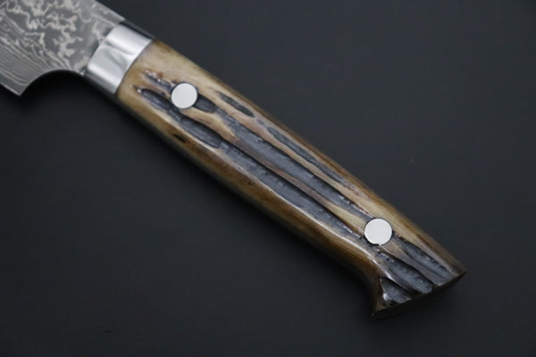 Nomura Kenta NKE-7 R-2 Custom Black Damascus Wild Carving Knife  200mm (7.8 Inch)