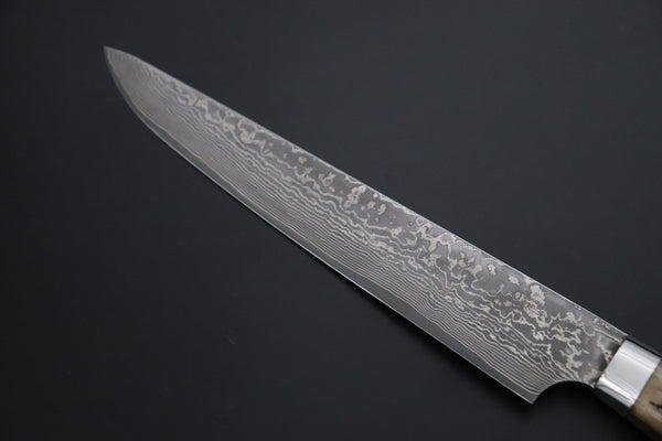 Nomura Kenta NKE-7 R-2 Custom Black Damascus Wild Carving Knife  200mm (7.8 Inch)