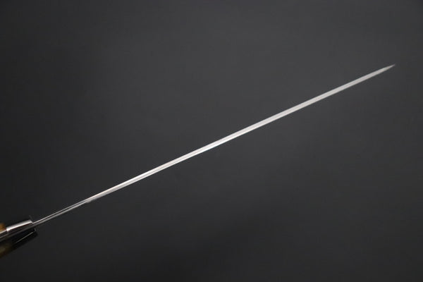 Nomura Kenta NKE-7 R-2 Custom Black Damascus Wild Carving Knife  200mm (7.8 Inch)