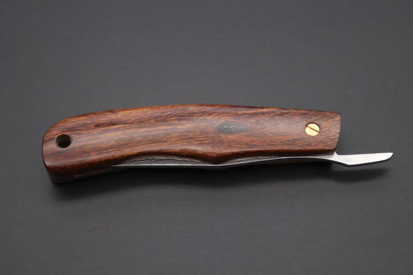 Seiji Yanagida YS-24-1 Custom Higonokami Folder (Desert Ironwood Handle)